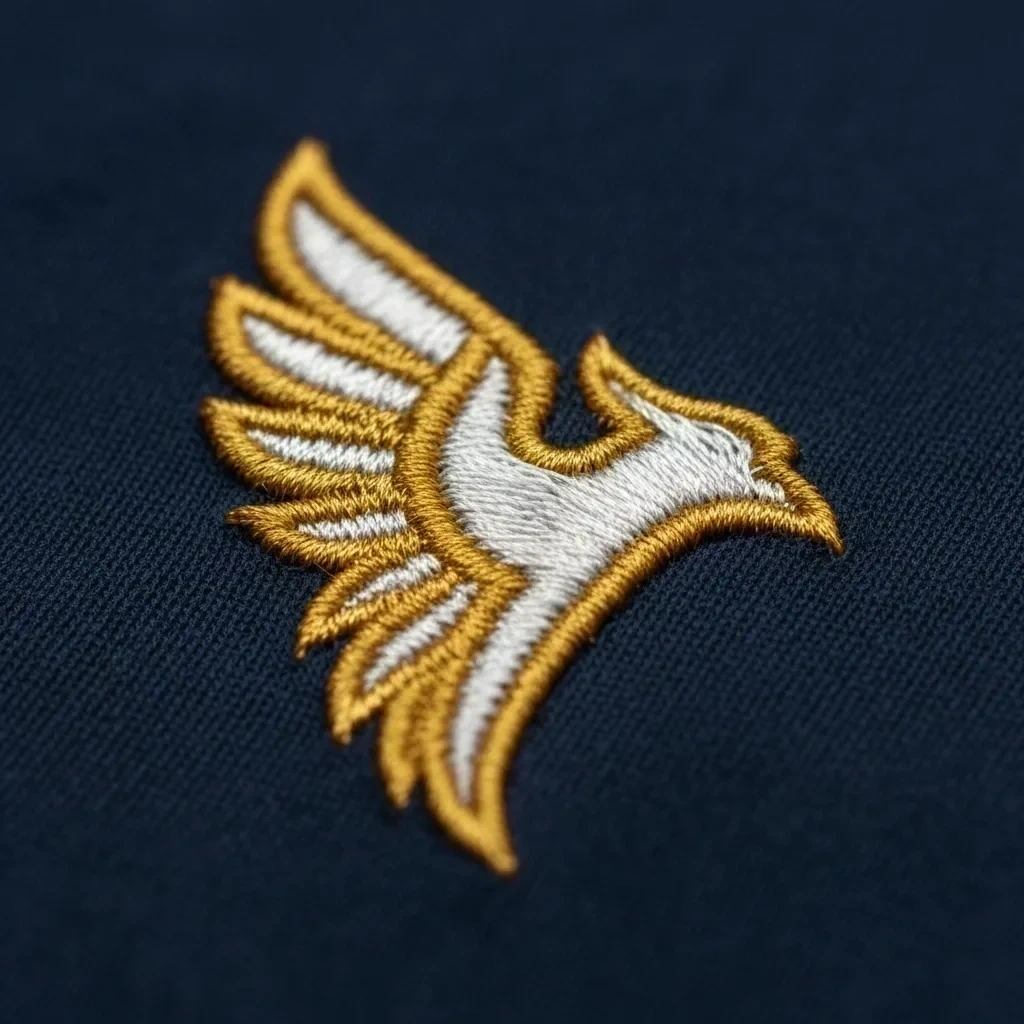 3D-Stickerei Detail — Stickerei Regensburg